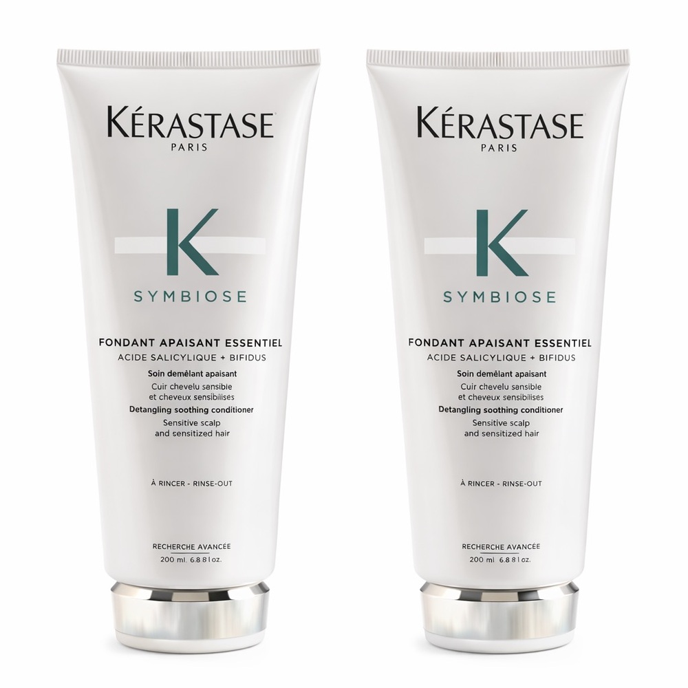 2 x Kerastase Symbiose Fondant Apaisant Essentiel Soothing Conditioner 6.8 Fl OZ